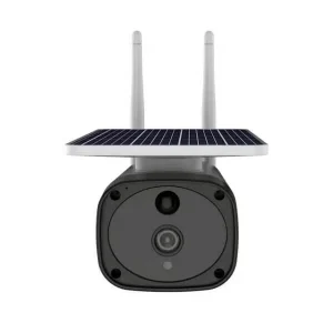 Caméra sans fil de caméra à énergie solaire de carte SIM 4G avec détection de mouvement de Pir de panneau d'énergie solaire de la batterie au lithium 6w