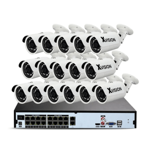 Système de sécurité de kits de caméra IP POE extérieure à 16 canaux