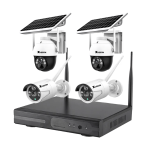 Kit de caméra WiFi à énergie solaire H.265 4CH