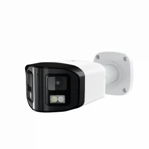 Caméra Bullet Panoramique AI IP PoE à double objectif FOV 180°