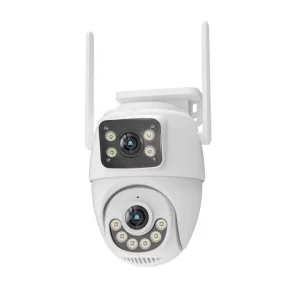 Caméra extérieure binoculaire WIFI à double objectif
