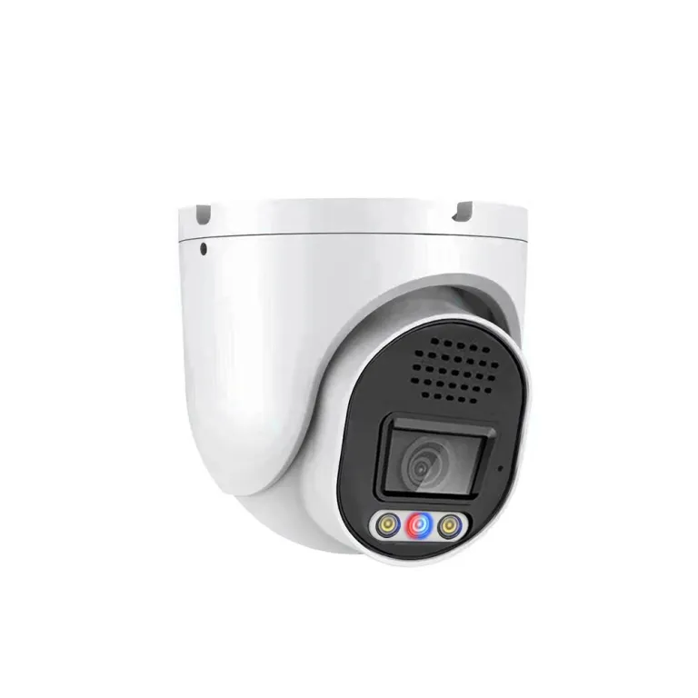 Caméra IP bidirectionnelle Audio 8MP, lampe de poche rouge et bleue, tourelle d'alarme ColorVu POE – Image 4