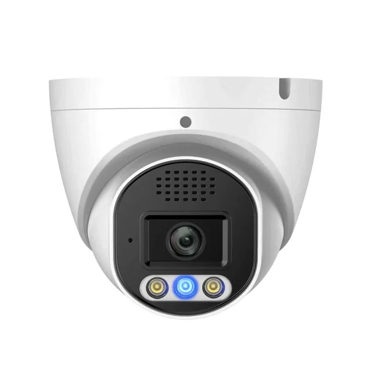 Caméra réseau à tourelle IR à dissuasion active 8MP avec flash rouge et bleu – Image 2