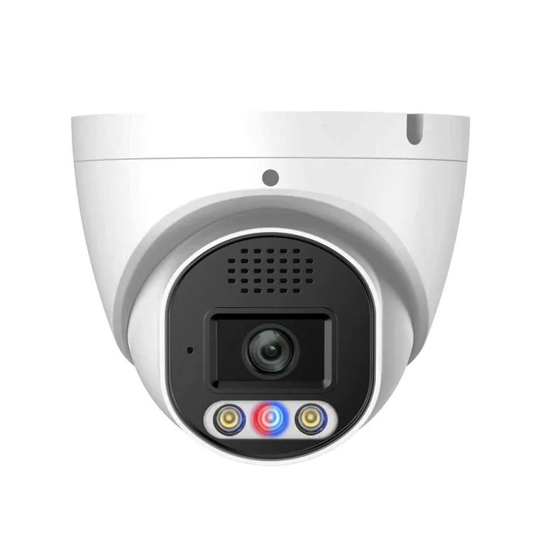 Caméra réseau à tourelle IR à dissuasion active 8MP avec flash rouge et bleu – Image 3