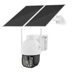 7*24 enregistré 20800MA batterie HD 4MP 3G 4G carte SIM sans fil Ptz CCTV panneau caméra solaire pour la sécurité extérieure