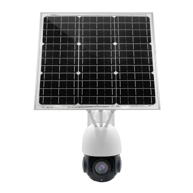 30W panneau solaire 20A batterie 3G 4G carte SIM extérieure PTZ HD 1080P sans fil WIFI caméra de Surveillance de sécurité IP – Image 2