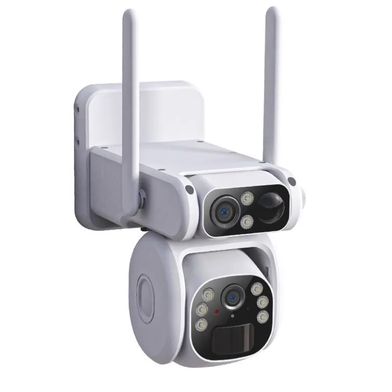 Caméra dôme PTZ à double objectif, haute qualité, sans fil, à énergie solaire, Vision nocturne, 4G, pour l'extérieur – Image 3