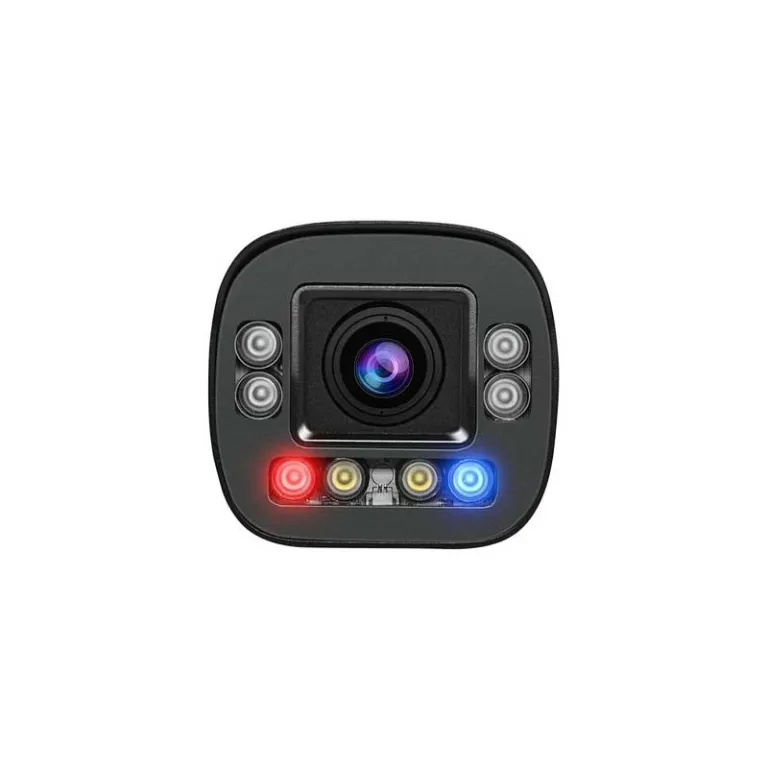 Caméra d'alarme de sécurité IP Bullet CCTV 8MP pour l'extérieur, avec Audio bidirectionnel, lampe de poche rouge et bleue – Image 4